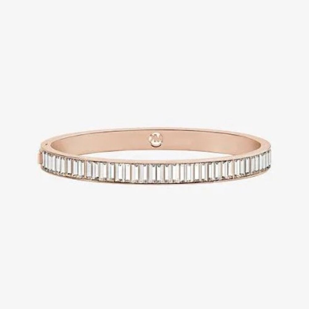New Michael Kors Cubic Zirconia Rose Gold Bangle